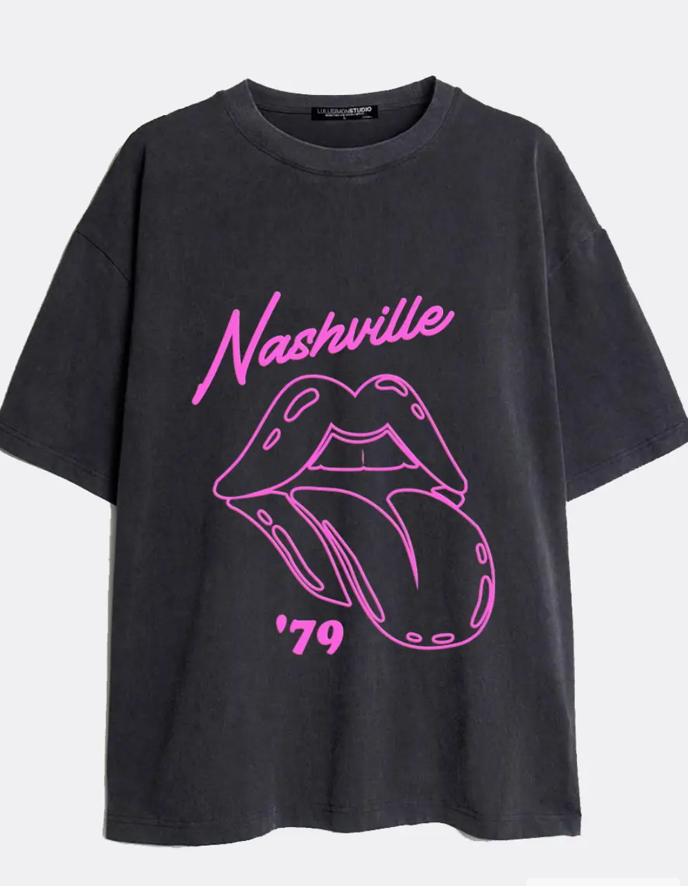 Nashville Lips 1979 Pigment Dye Tee
